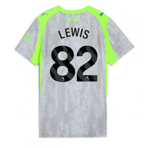 Manchester City Rico Lewis #82 Tredjetrøje Dame 2025-26 Kortærmet